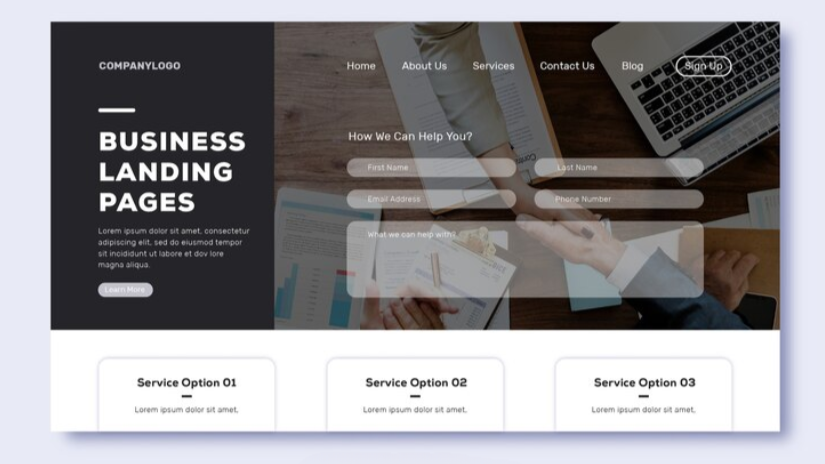 Frustrated user leaving a poorly optimized landing page, leading to low conversions.