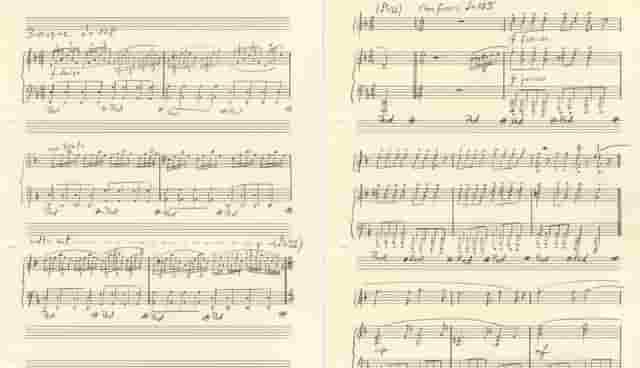 Handwritten music sheet shared during Rosalia’s Lux campaign, used as part of her experiential marketing strategy to build suspense and fan engagement.